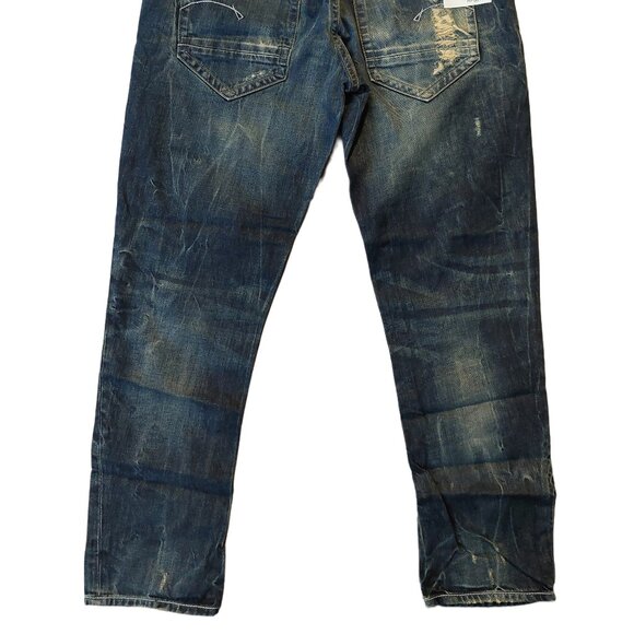 Retro Vintage G-Star Raw Lynn Loose Tapered Destroyed Denim Blue Jeans Sz 26 NWT - Picture 6 of 11